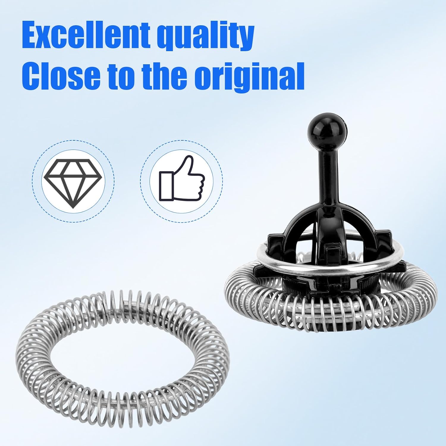 4pcs Milk Frother Whisks & Spring Rings Set for Nespresso | Aeroccino 3/4/Plus, Replacement Parts for Nespresso