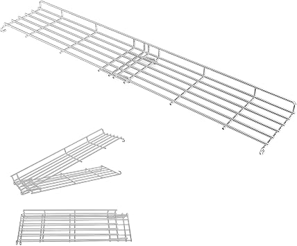 32.7"5.8" Stainless Steel Warming Rack Foldable - 66045 Fits Weber Genesis II 400 Series Gas Grills E410/S410/SE410,2016+