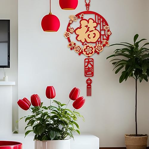 Miniatura 2 de Parejas de Año Nuevo Chino Festivales de Primavera Decoraciones Carácter Chino Decorativo Ventana Pegatinas Adhesivos para el Festival Casero,