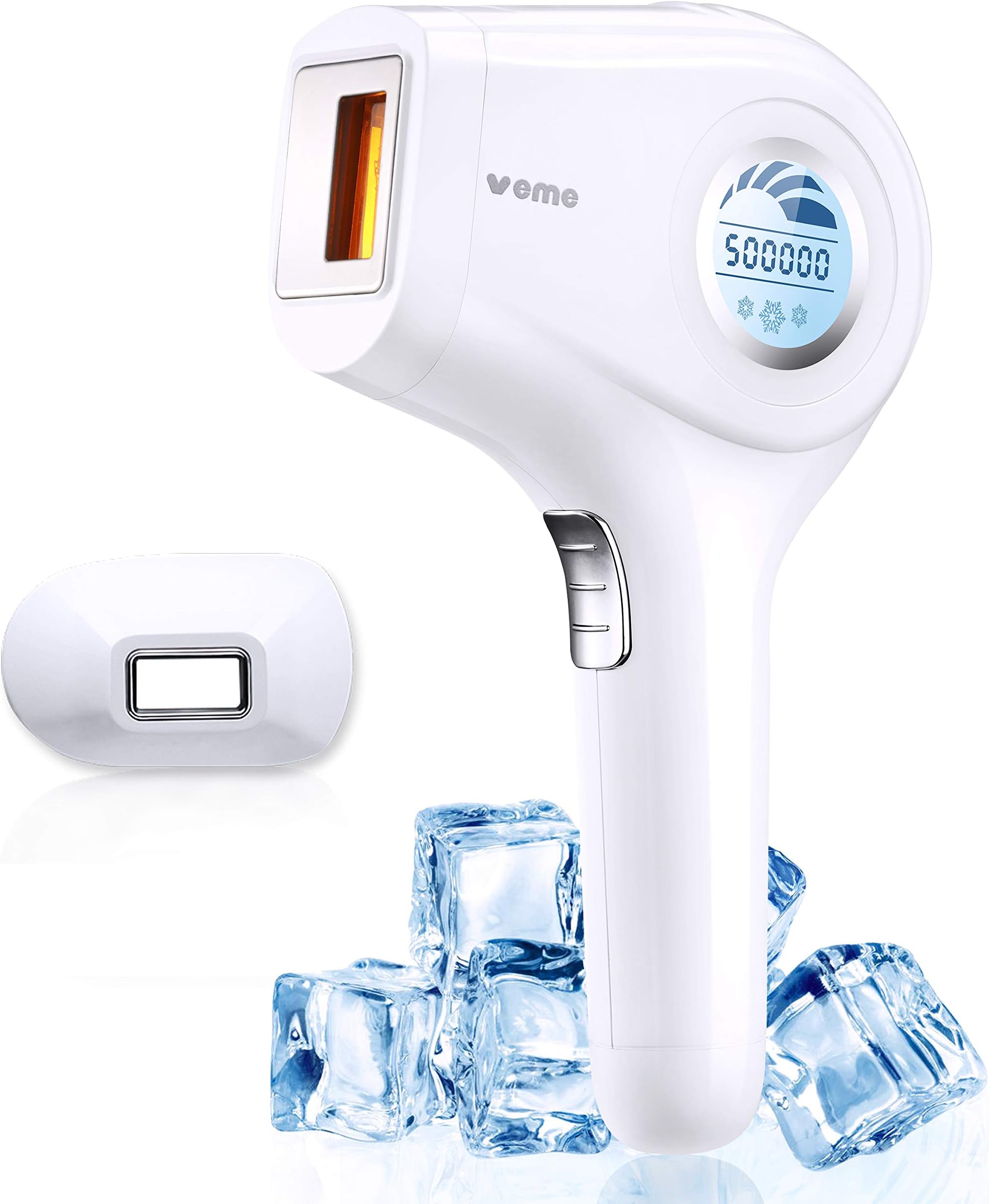 Permanent IPL Hair Removal at-Home for Women Veme Ice Hair Removal Upgrade to 500000 Flashes Hair Remover Device Care with Cooling Painless Hair Remover Home Use for Facial Legs, Arms, Armpits,Body
