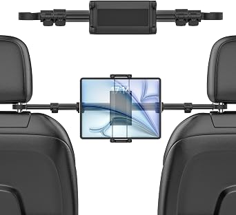 for iPad Holder for Car Back Seat, [Metal Telescopic Arm] Car Tablet Holder Back Seat for Kids, Headrest Tablet Mount for iPad Pro 12.9 Air Mini, Galaxy tab, 4-13" Tablets & Phones