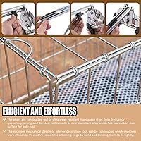 Vista 6 de Alicates de anillo de uñas tipo M Hog con 1200 piezas de acero galvanizado M clips para cercas Jaulas Malla Fijar Instalar