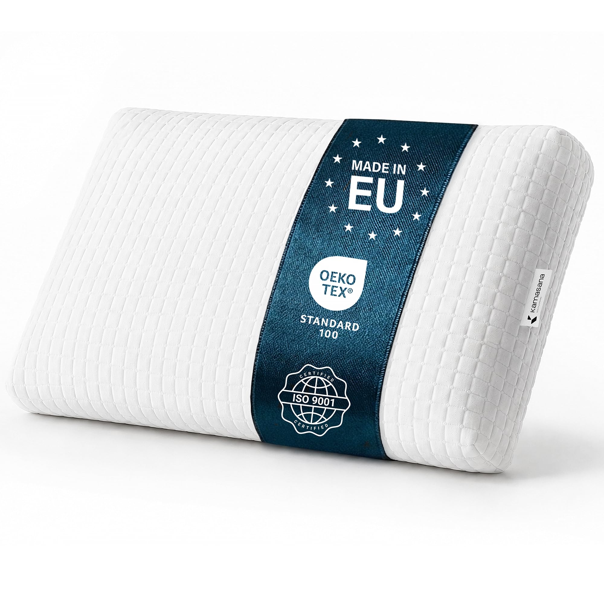 Orthopädisches Seitenschläferkissen 40x80, 16 cm hoch - Memory Foam Kopfkissen für Seitenschläfer mit weicher und Fester Seite, ergonomisches Nackenstützkissen gegen Nackenschmerzen