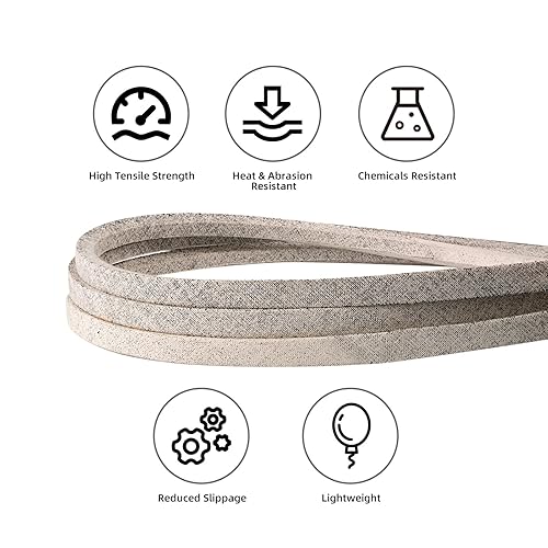 Miniatura 4 de GX20072 GY20570 - Correa de transmisión de cubierta de 42 pulgadas compatible con John Deere L100 L102 L105 L107 L108 L110 L111 L115 L118 L120 LA100