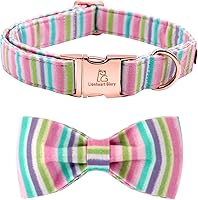 Vista 19 de Lionheart glory Collar de perro con bandera estadounidense, collar de lazo para perro del 4 de julio, resistente y ajustable, patriótico