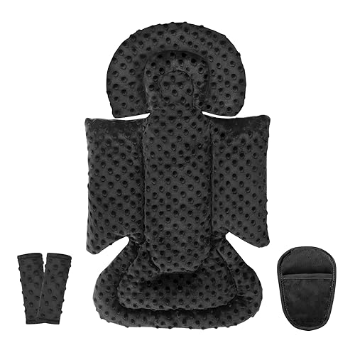 Miniatura 15 de Inserto de Asiento de Coche para Bebé Niño Niña, Inserto de Asiento de Coche 3 en 1 para Recién Nacido con Almohadillas con Correa, Respaldo de