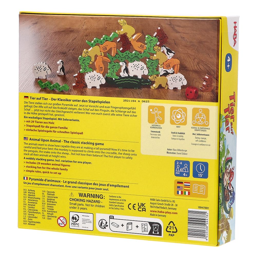 HABAおもちゃ Amazon | [ ハバ ] HABA 木のおもちゃ ワニに乗る？ 3678 / 4478 知育