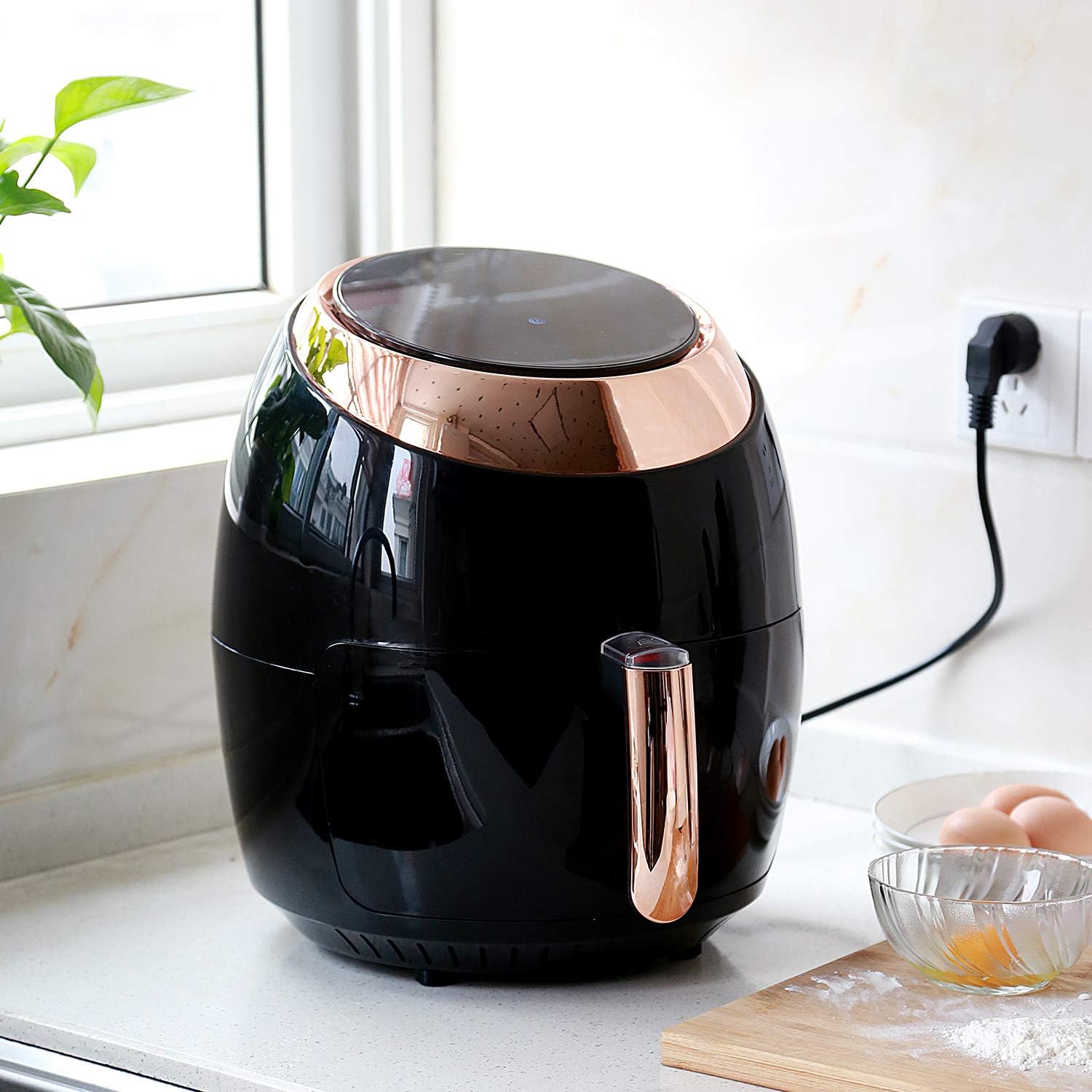 40% Off Discount Air Fryer 6Qt Electric Hot Air Fryers Oven Oilless Cooker LCD Digital Touchscreen 7 Cooking Preset with Nonstick Basket
