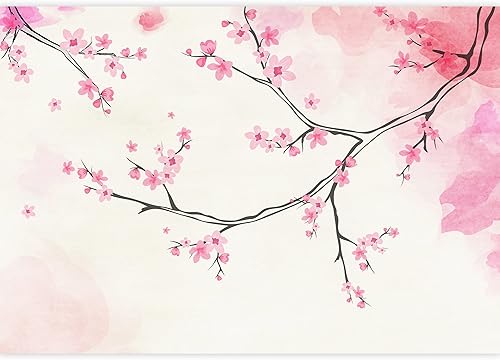 Vista 75 de Wall26 - Papel tapiz en color cobre con estampado de "Almendro en flor" de Vincent Van Gogh Verde azulado "Flor de almendra