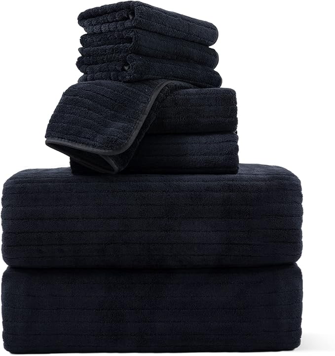 Oversized Bath Towels Set, 2 Extra Large Bath Towels, 2