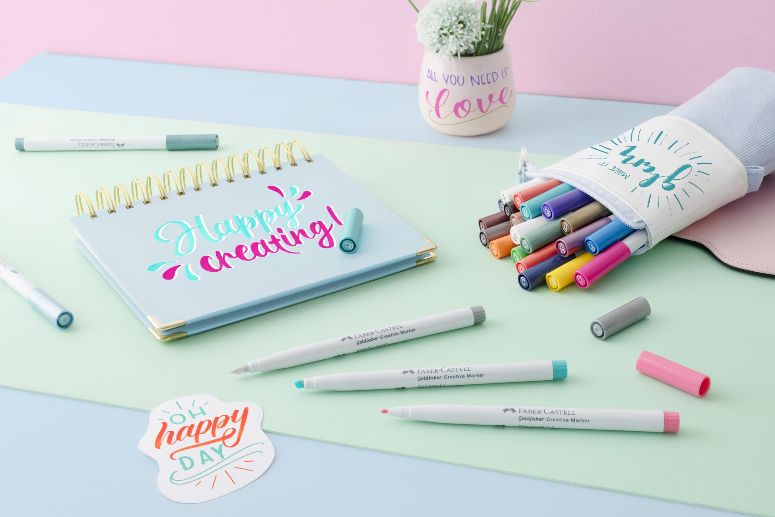 FABER-CASTELL - Goldfaber Creative Marker Set, 30 Filzstifte