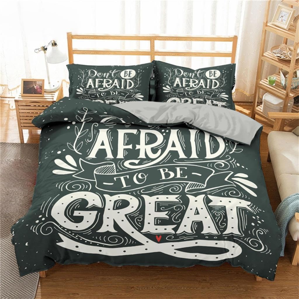 Housse de couette 200x200 verte graffiti et cœur rouge en microfibre ado