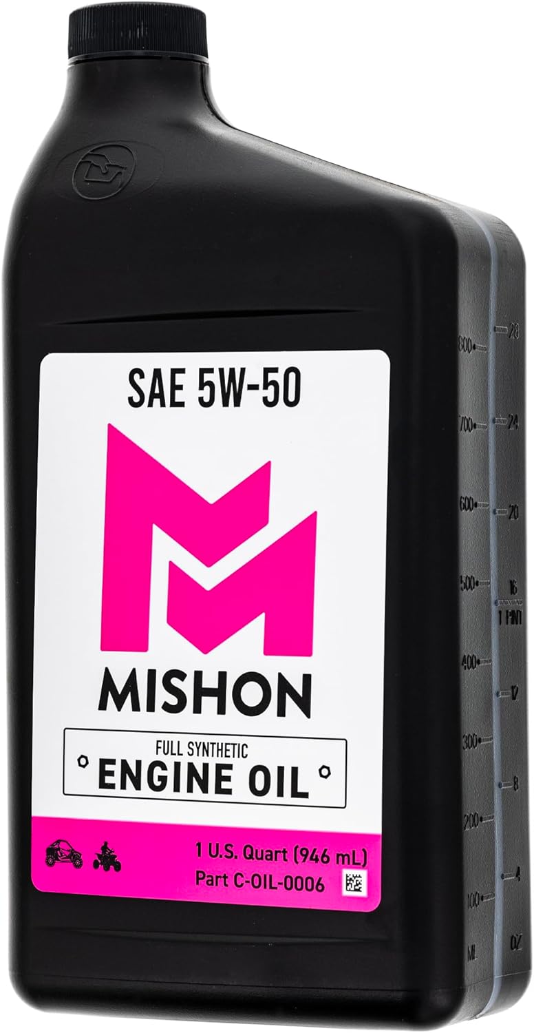 MISHON Full Service Engine Kit 5W-50 for Polaris RZR XP 1000 4 EPS 2015-2023 Oil Change HERCULES Belt 3211180