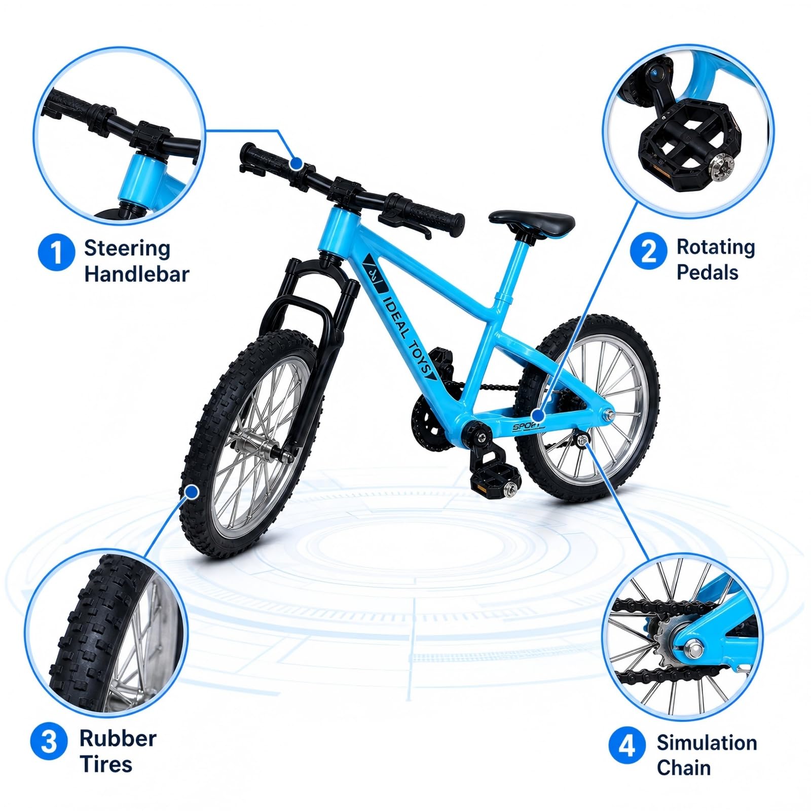 2 Piezas Finger BMX - Finger Bicicleta - Mini Bicicleta - Ideal para Amantes del Modelismo，Regalos De DevolucióN De Boda para NiñOs, Accesorios De FotografíA