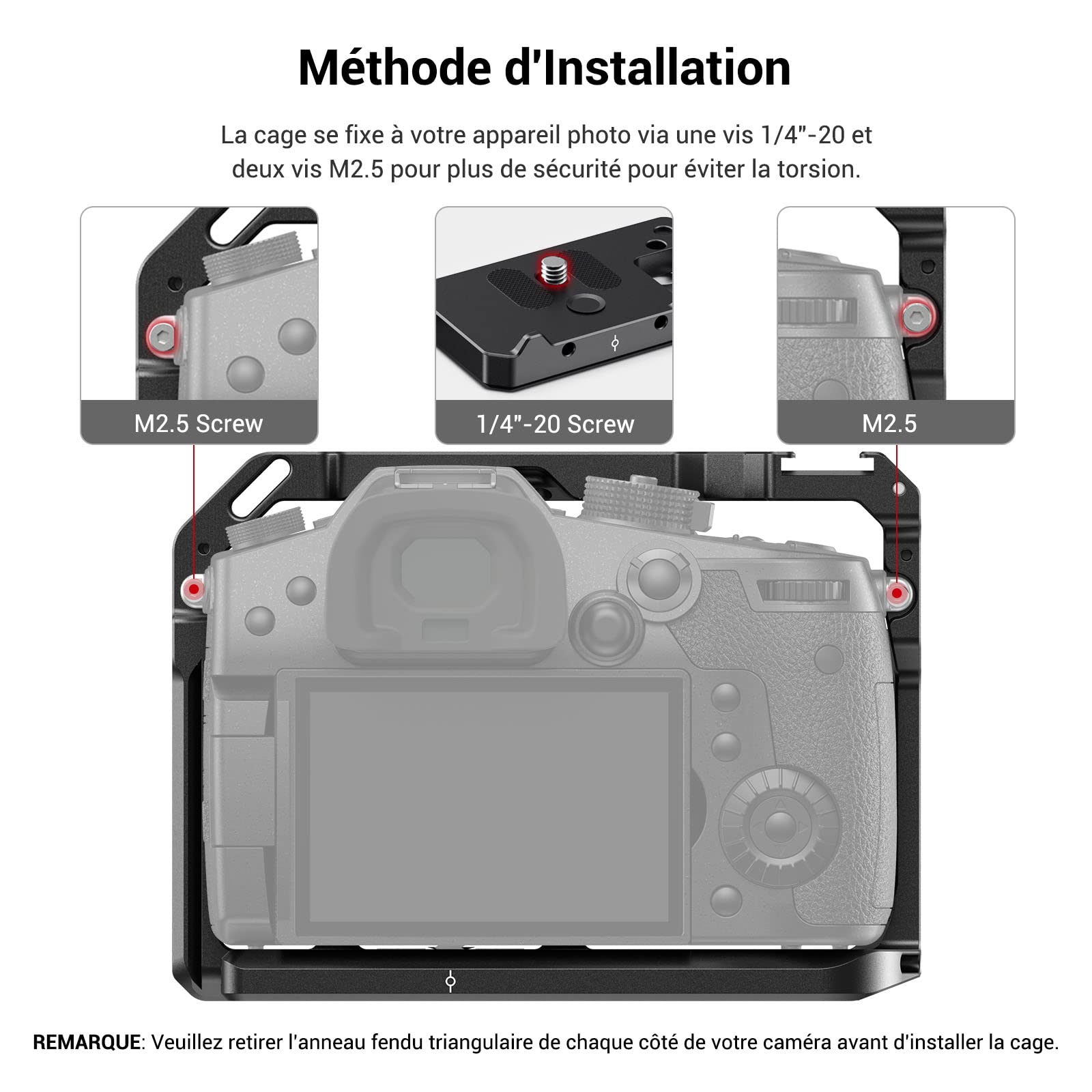 SMALLRIG GH5 GH5 II GH5S Cage pour Panasonic GH5 II GH5 GH5S Version Mise à Jour 2646