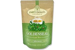 Palm Beach Herbals Goldenseal Leaf Tea: 30-Count Caffeine-Free Herbal Delight