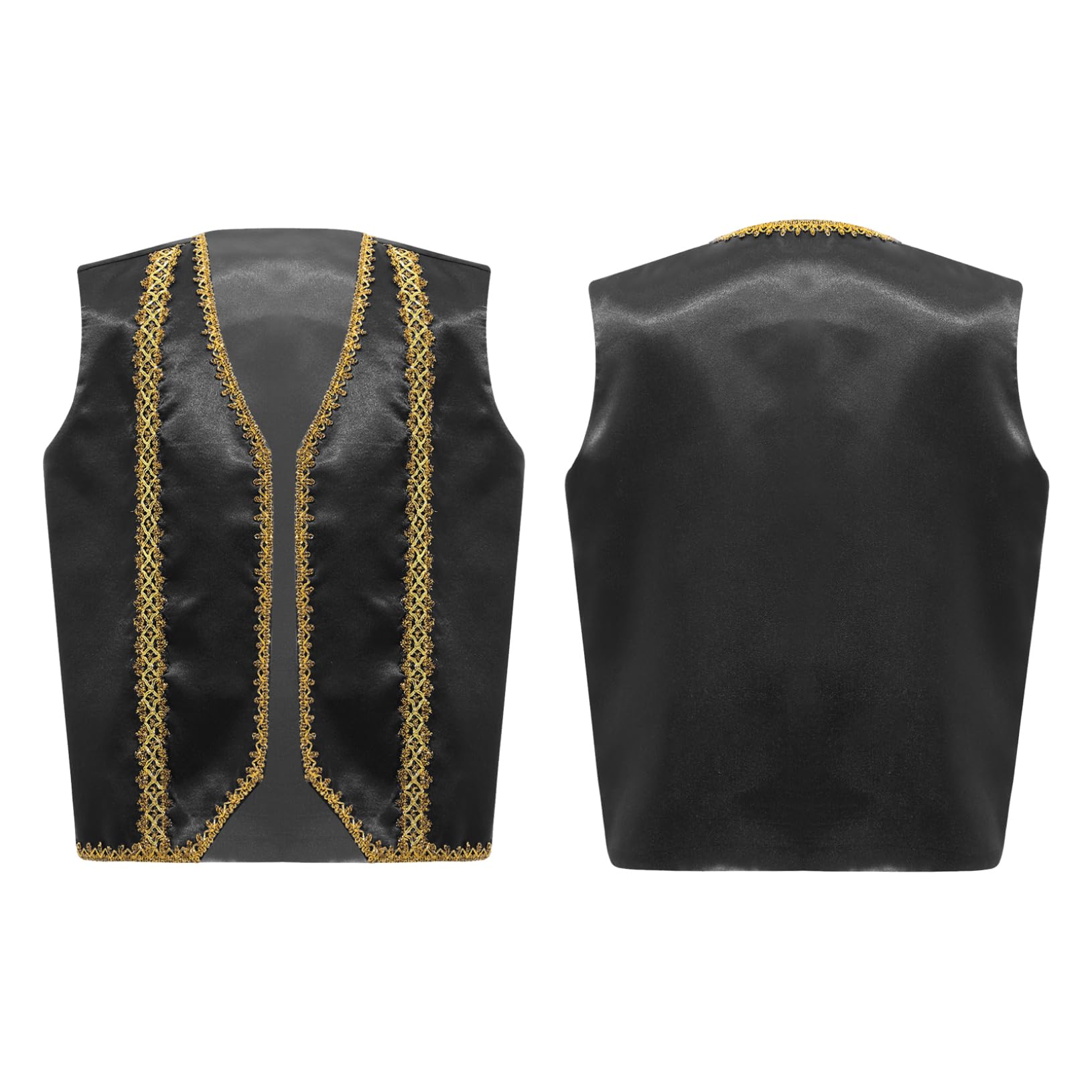 Freebily Garçons Chemise Gilet sans Manche Imprimé Gentleman Enfant Veste Costume d'honneur Mariage Cérémonie Baptême Bébé 2-16 Ans