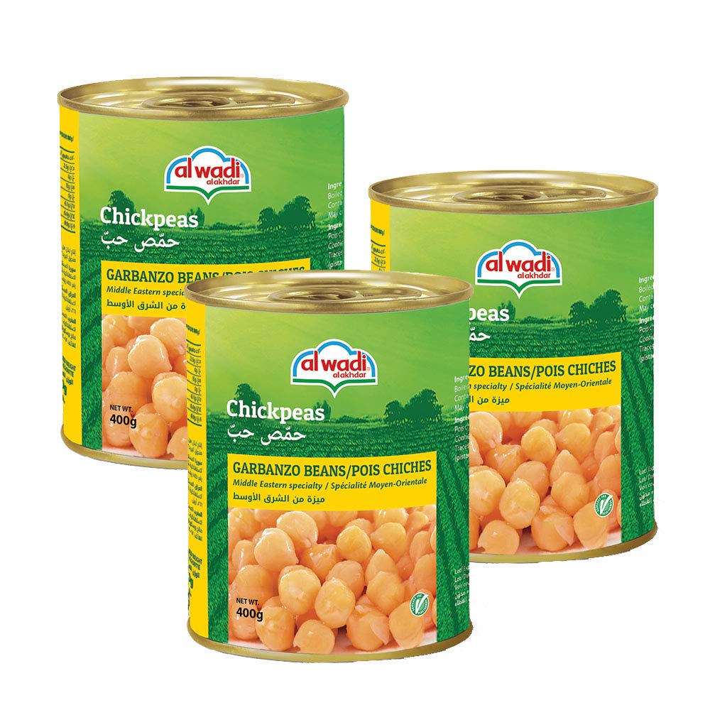 Al Wadi Chickpeas In Brine 400 g, (Pack Of 3)