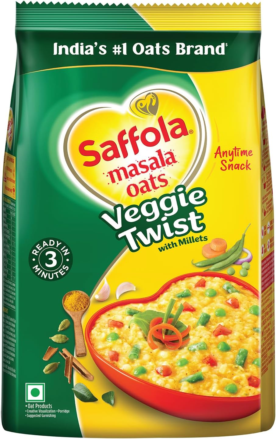 Saffola Masala Oats Veggie Twist 1 Kg