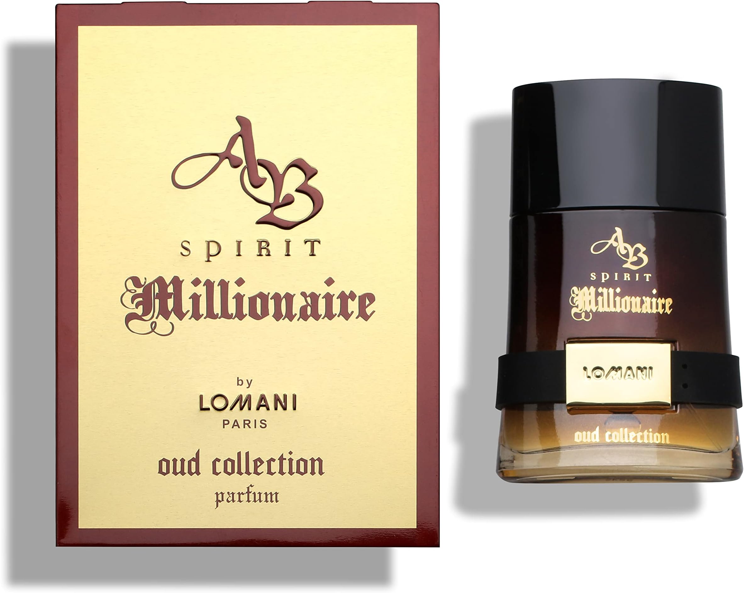 AB Spirit Millionaire Oud Collection by Lomani for Men - 3.3 oz Parfum Spray