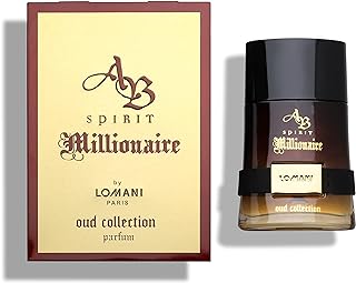 AB Spirit Millionaire Oud Collection by Lomani for Men - 3.3 oz Parfum Spray