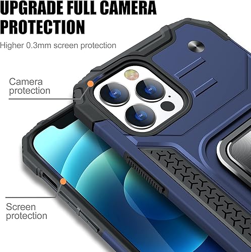 Miniatura 59 de JAME Funda para iPhone 12 Pro Max con protectores de pantalla, 2 unidades, protección contra caídas de grado militar, fundas protectoras