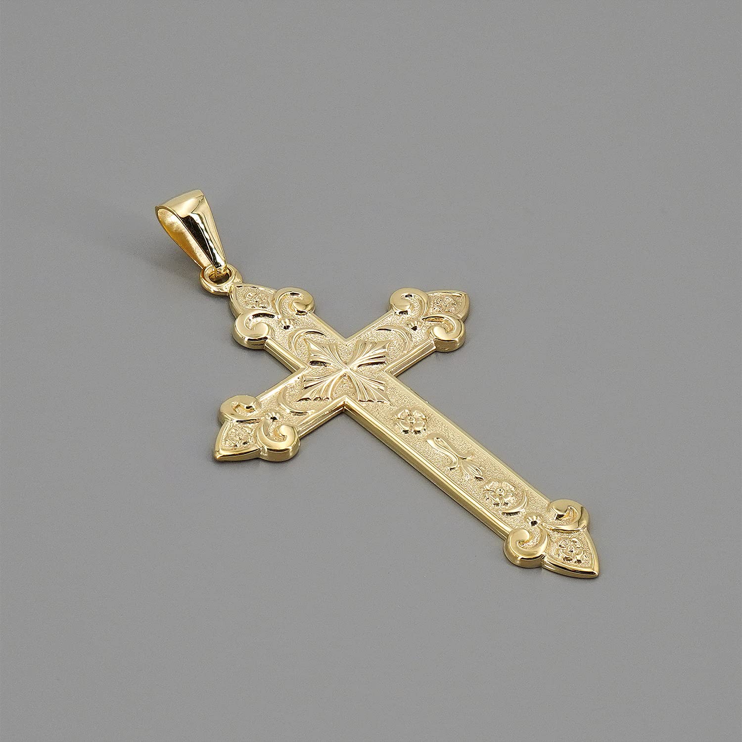 trendor Kreuz-Anhänger Gold 333 (8 Karat) 50 x 33 mm 51996