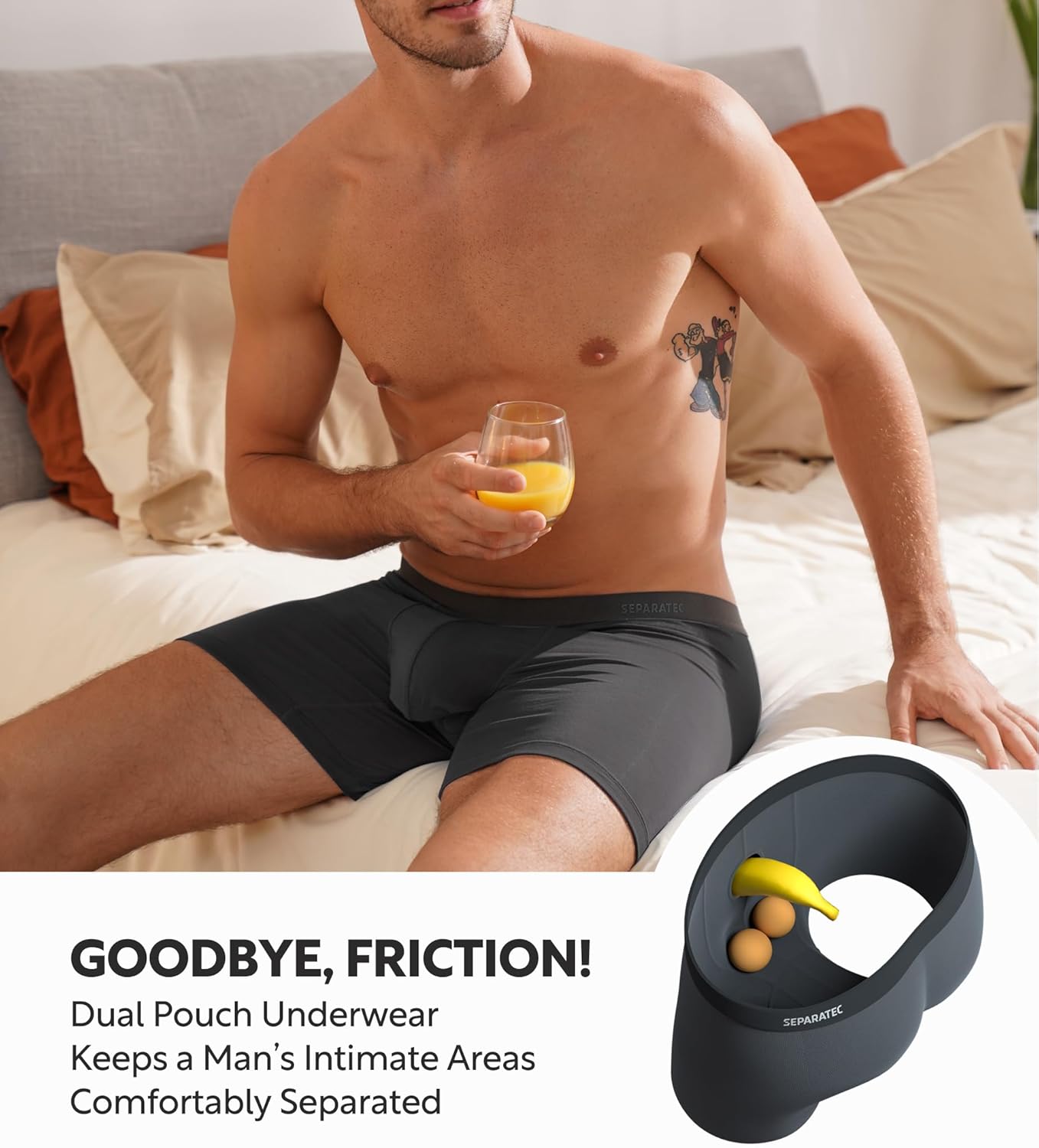 Separatec Mens Underwear with Pouch Moisture Wicking Rayon Made From Bamboo Underwear Men Breathable Boxer Briefs 3 or 6 Pack - Image 7