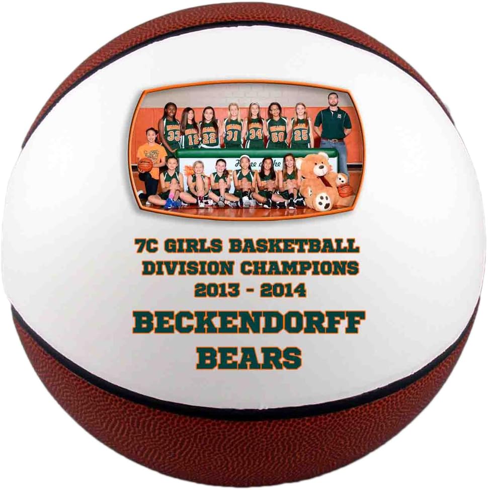 Personalized basketballs - Custom Photo Basketball Gift - Regulation Size Basketball - Any Image - Any Text - Any Logo