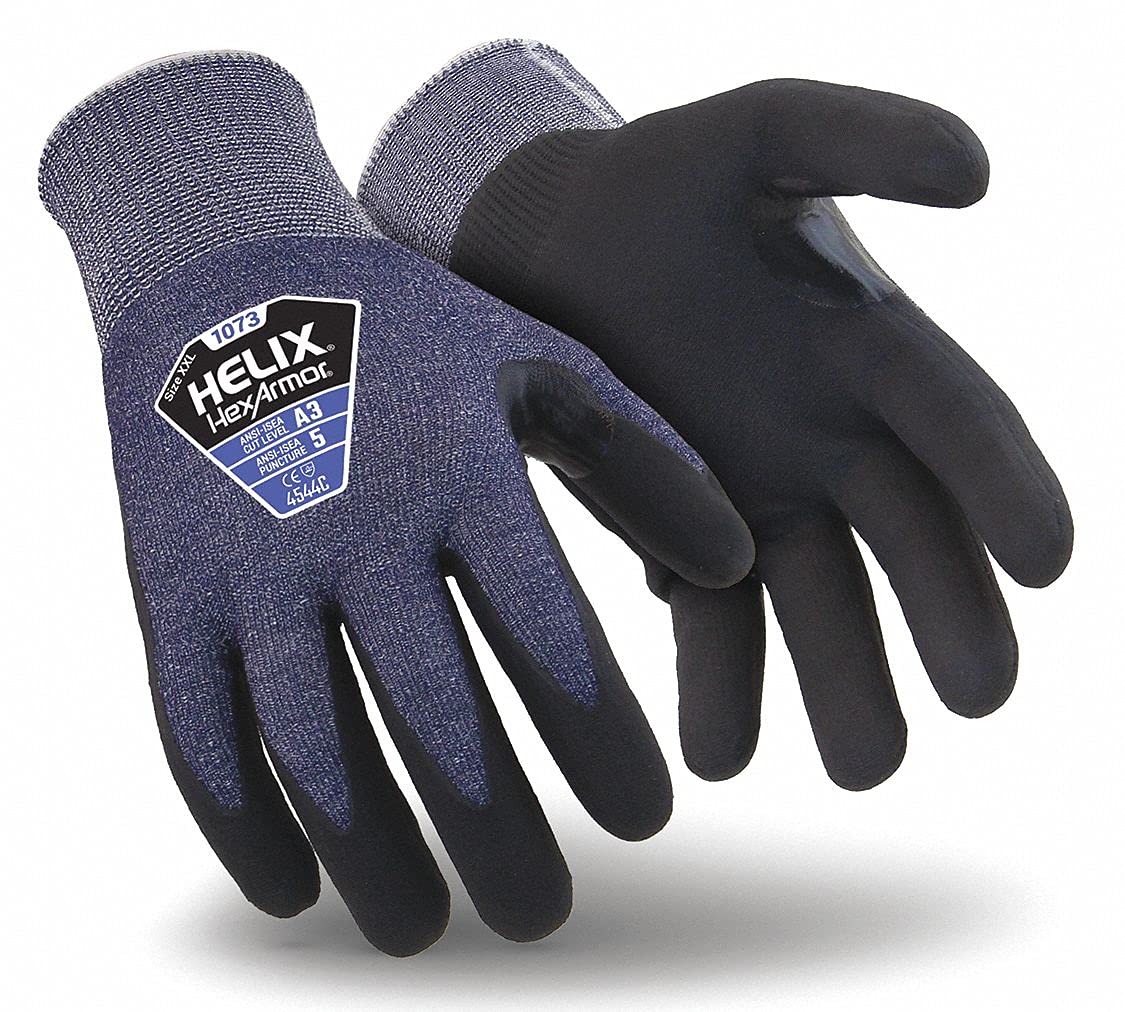 HexArmor 1073-L (9) Cut-Resistant Gloves,L/9,PR