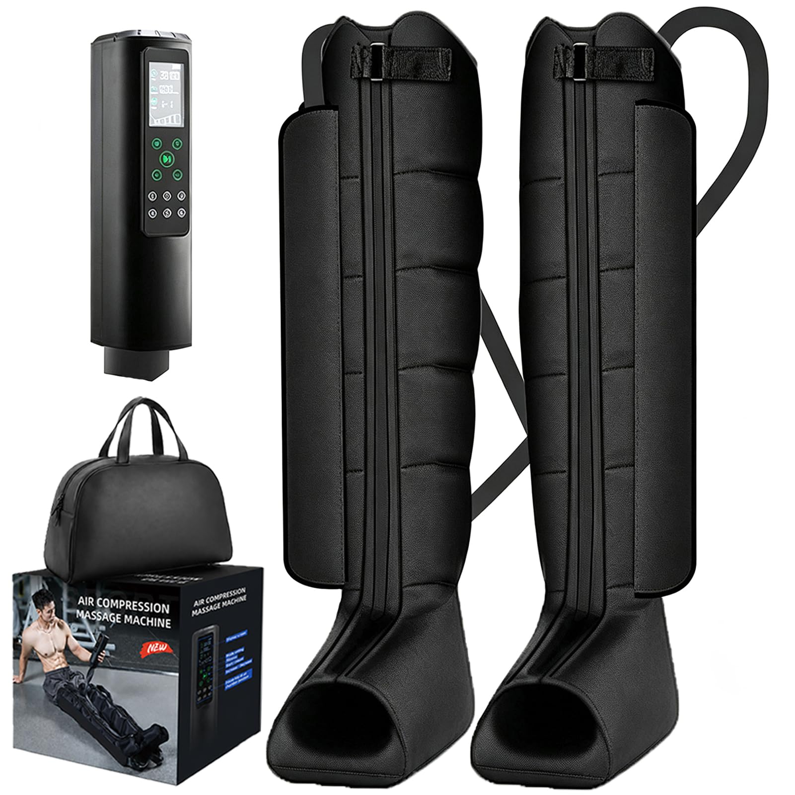 Botas Presoterapia Piernas para Casa, Presoterapia Profesional 12 Modos