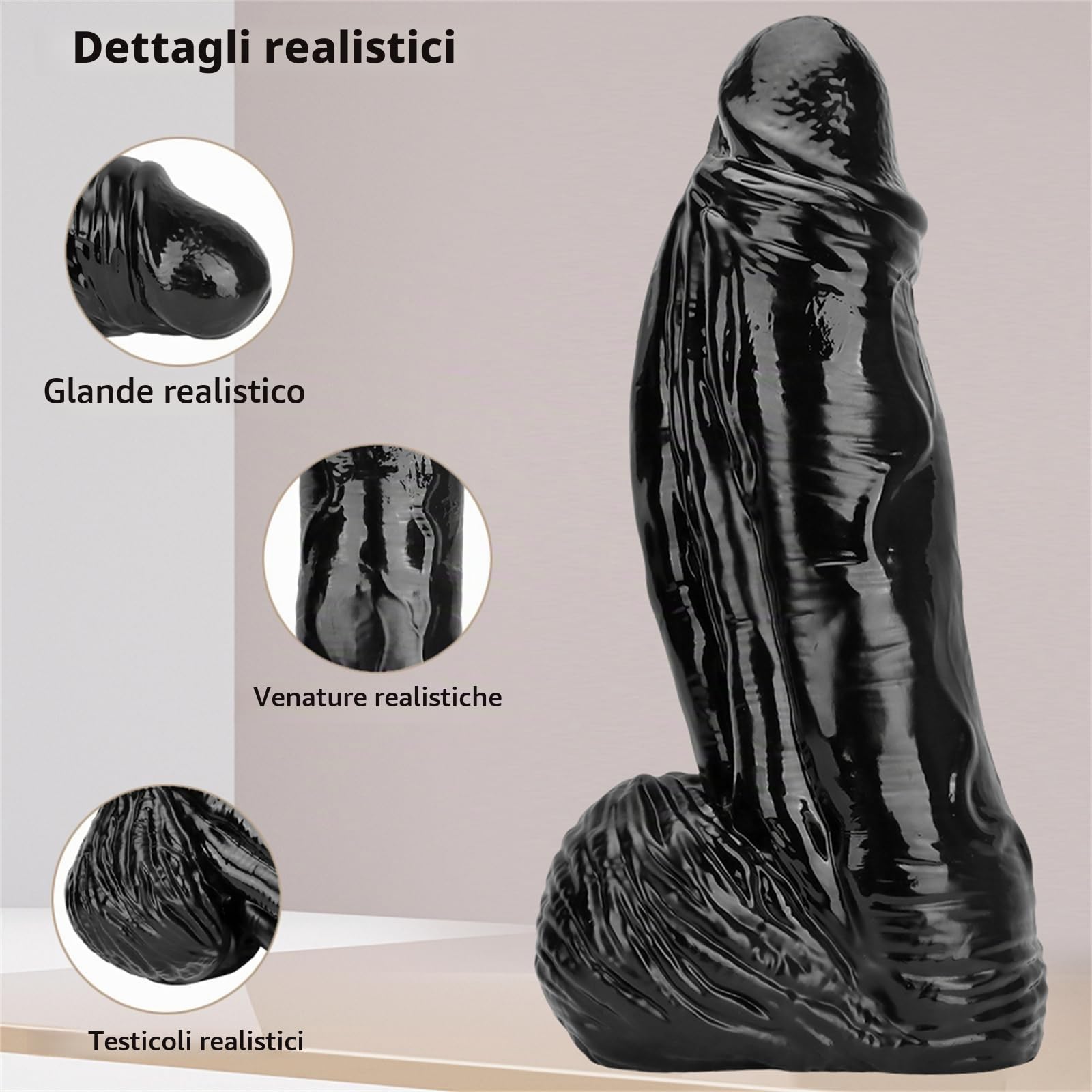 Dildo enorme, dildo anale gigante plug anale fisting dilatatore anale diametro extra large dildo anale con ventosa giocattoli sessuali for donne