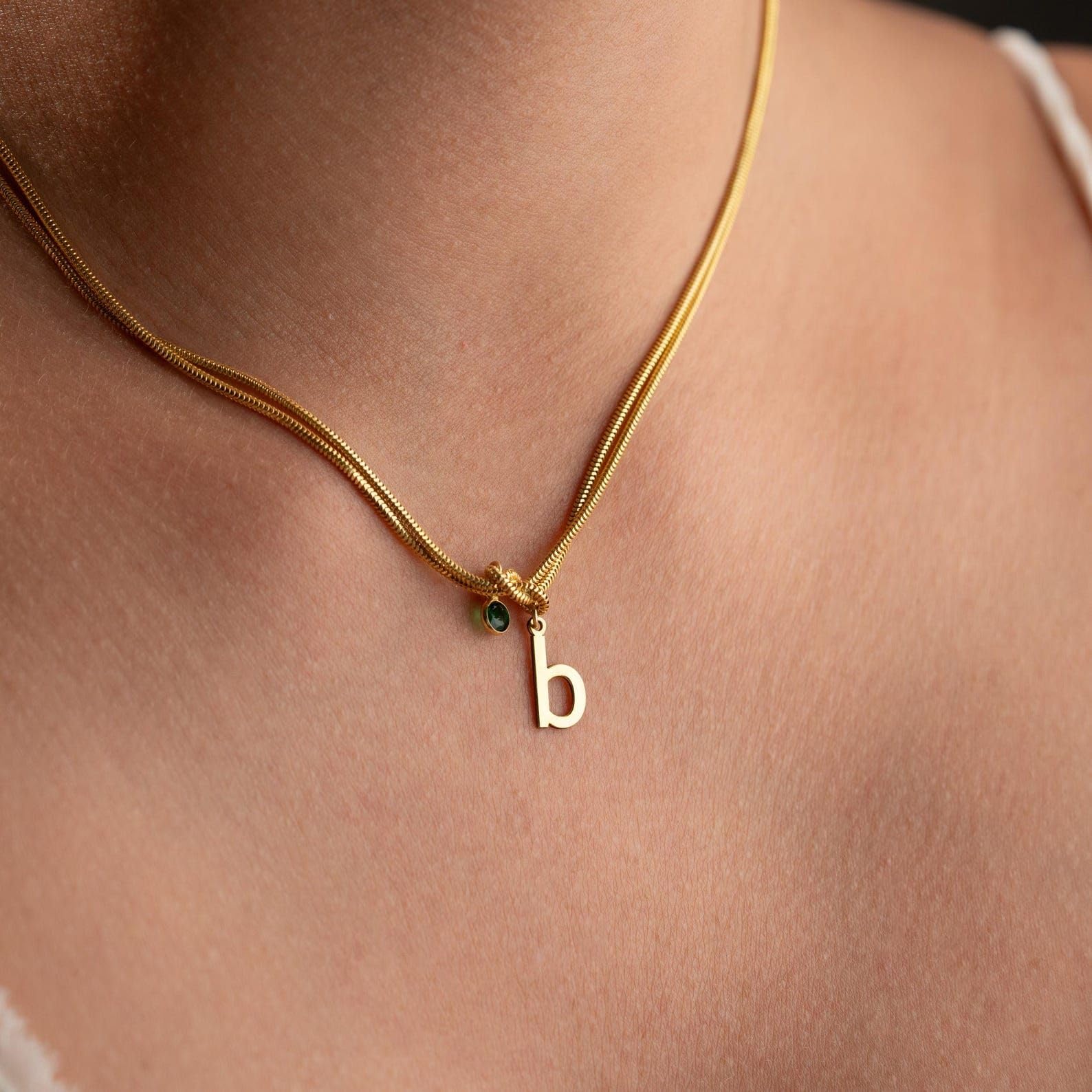 Argento sterling 925 amore nodo collana iniziale pietra di nascita fascino delicato gioielli per la famiglia