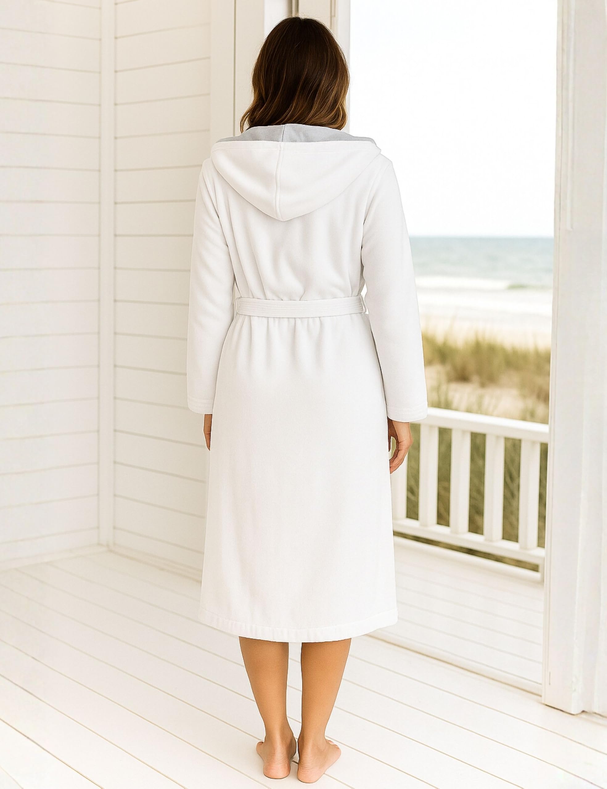 Morgenstern Dressing Gown Women Hood 100 Cotton Luxury Velour Long |  Desertcart Trinidad and Tobago