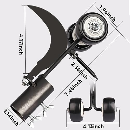Miniatura 2 de FBDCYIA Extractor de malezas desmontable, herramientas de deshierbe de hendiduras con ruedas, herramienta desmontable de jardín de mango largo,