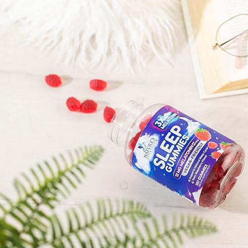 Miniatura 9 de Gomitas de melatonina para dormir de 12 mg  Gomitas de melatonina extra fuerte para adultos, suplemento vegano para dormir que apoya el sueño