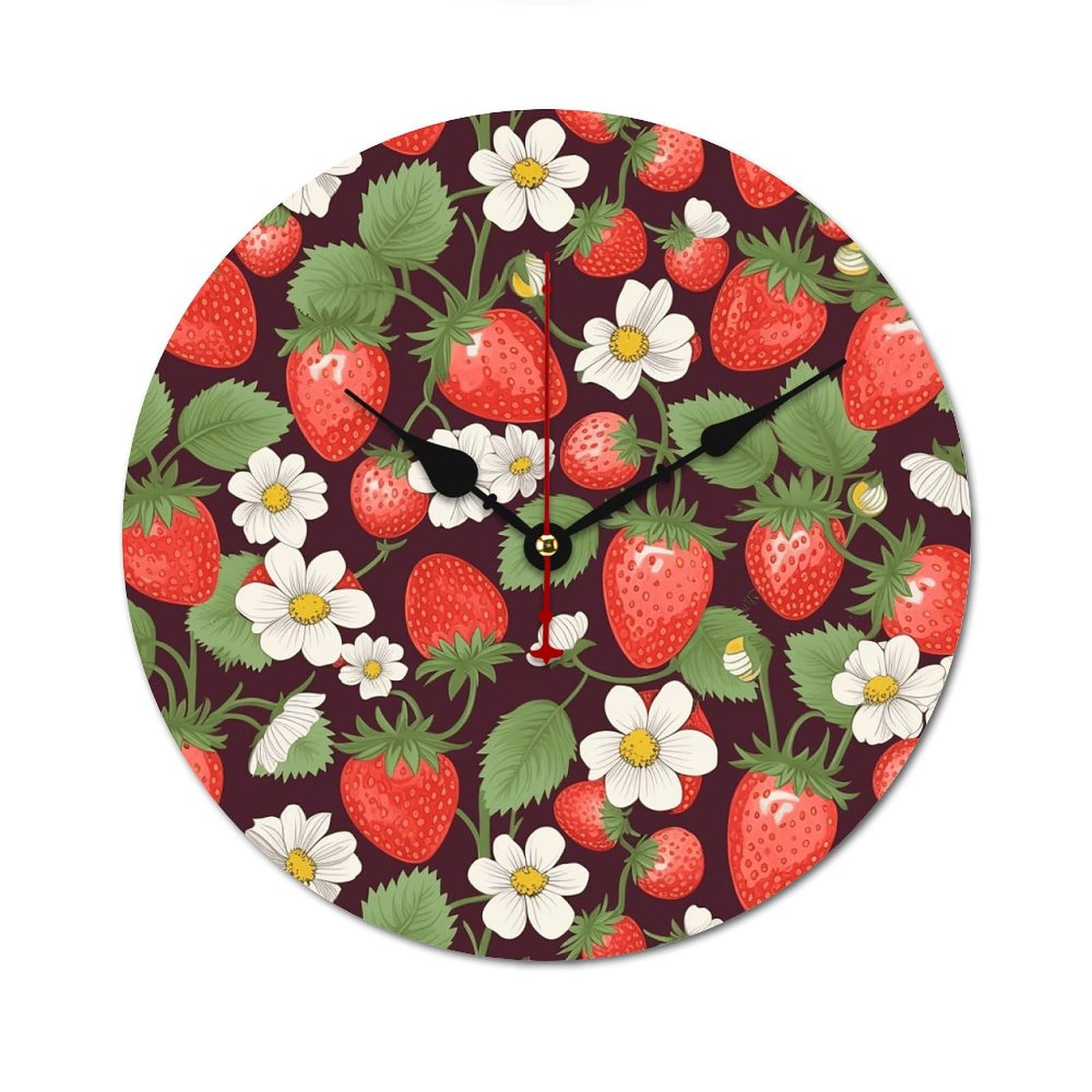 Horloge murale sans tic-tac bois 60 cm décorative moderne pour chambre et maison