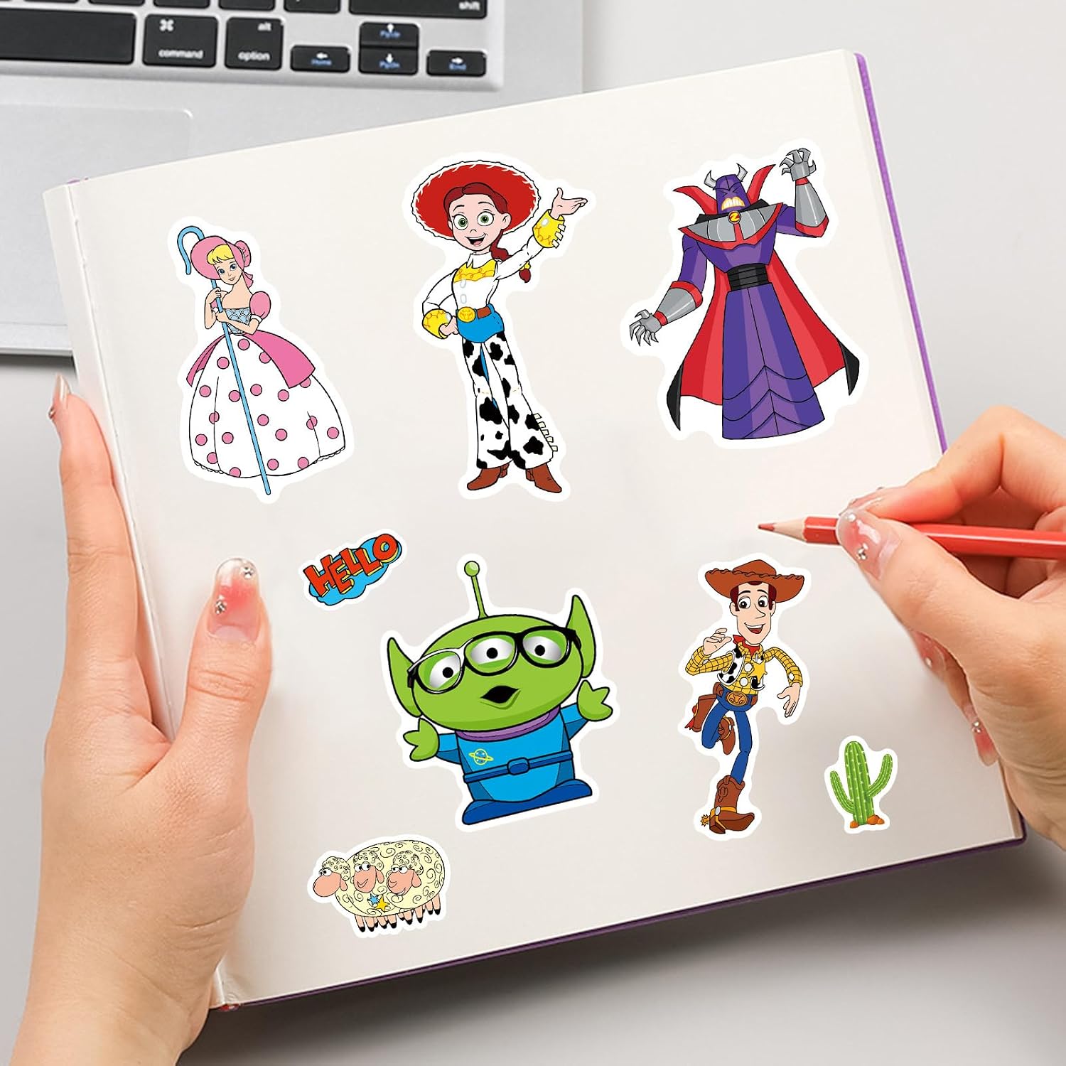 24 Sheets Make Your Own Toy Cartoon Story Stickers, Make a Face Sticker, Classic Cartoon Charaters Decals, Art Craft Party Supplies for Party Decoration, Reward, Decor, Gift Idea (A) image 4