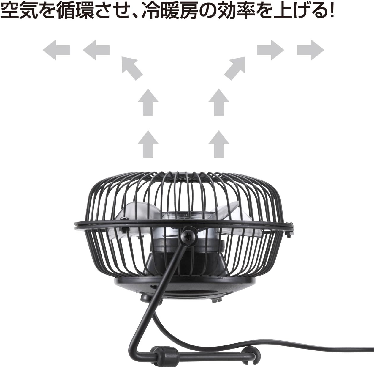 サンワサプライ USB扇風機 卓上扇風機 角度調整(2段階) USB-TOY64N