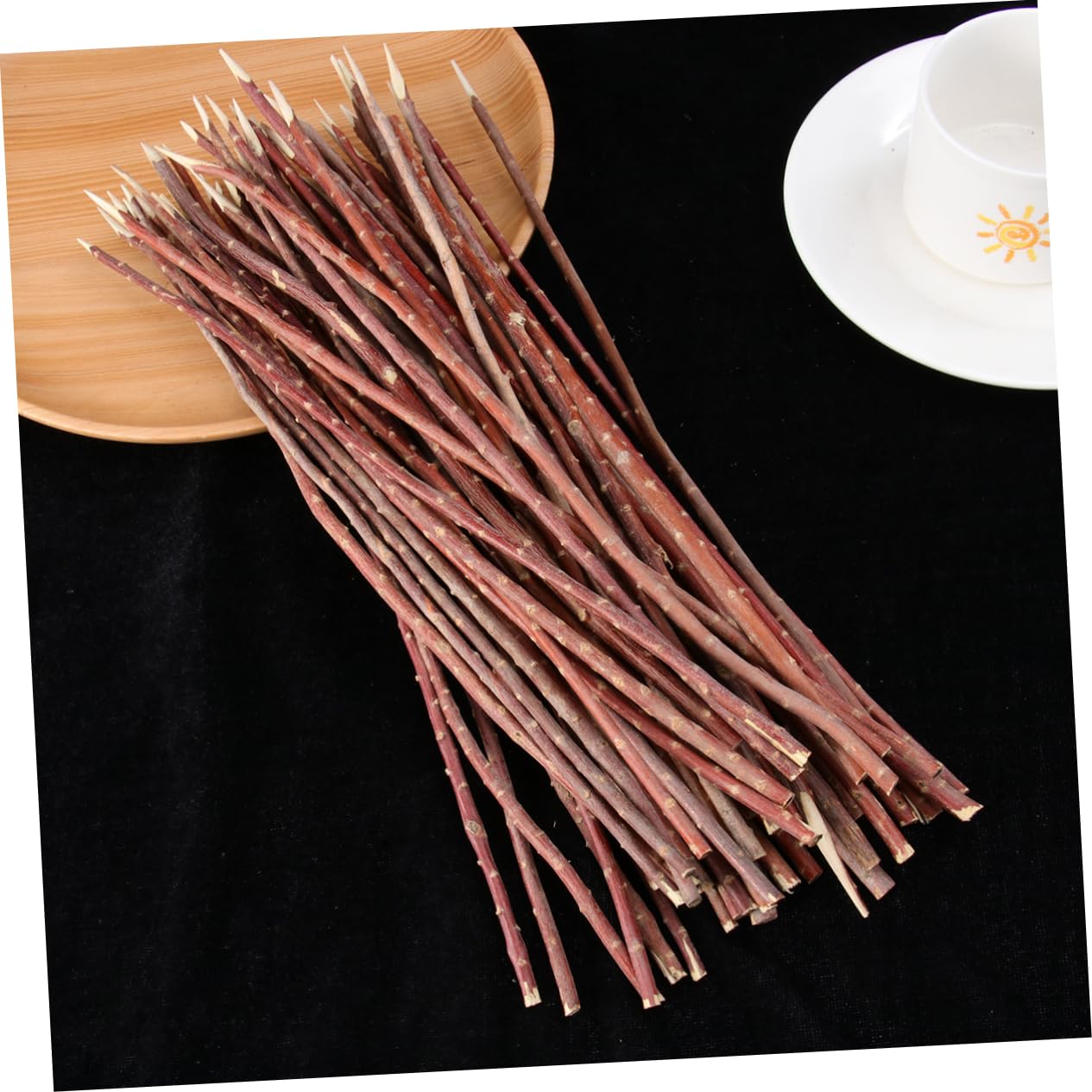 100 Pezzi Forchette Barbecue Legno Naturale Sicuro Pulito Legno Comodo Impugnare Carne Deliziosa Piccoli Negozi Barbecue All'aperto Pratica Famiglia