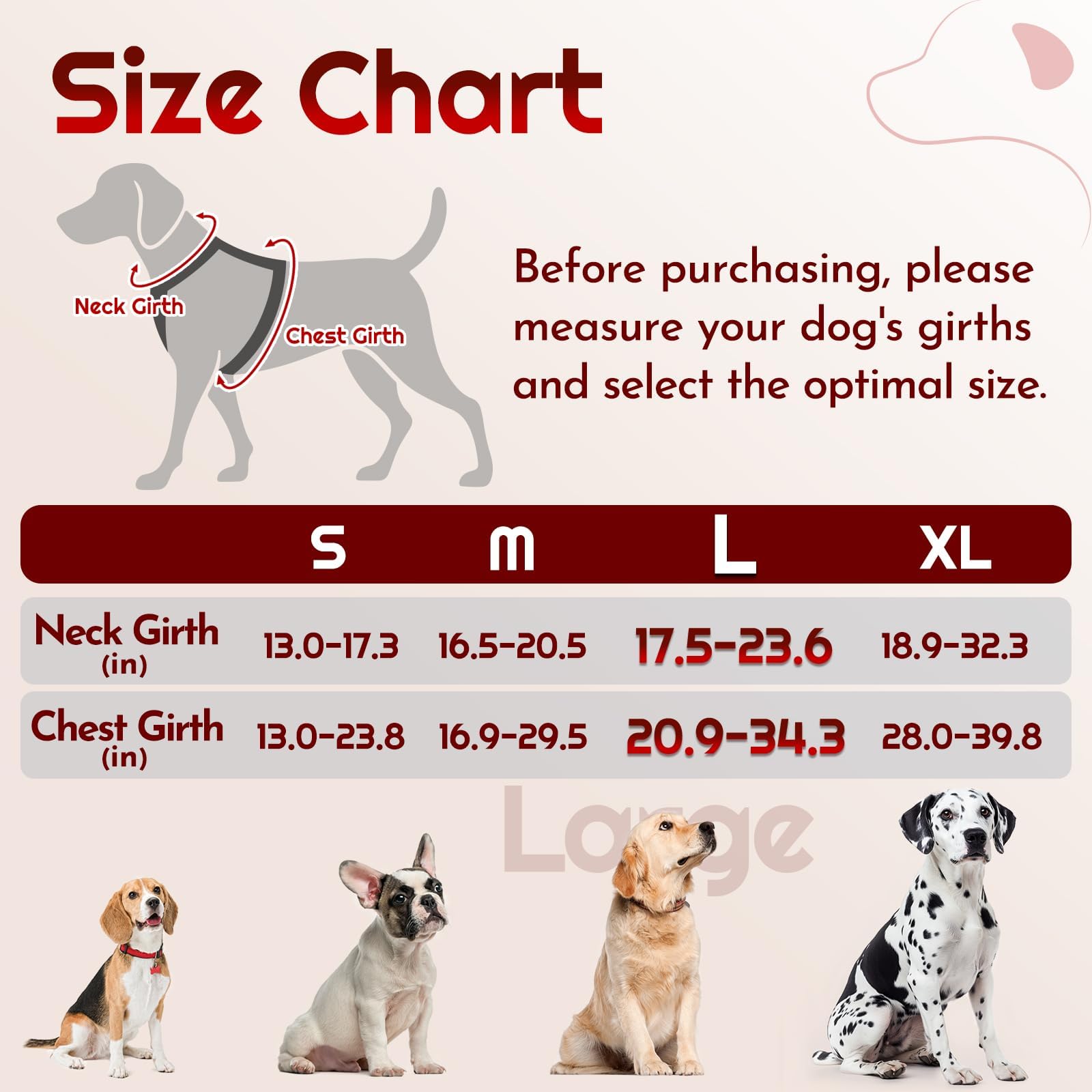 Eagloo Harnais pour chiens de grande taille, harnais réglable anti-traction avec 3 boucles, harnais pour chien rembourré doux, facile à promener avec poignée, gilet réfléchissant anti-étranglement