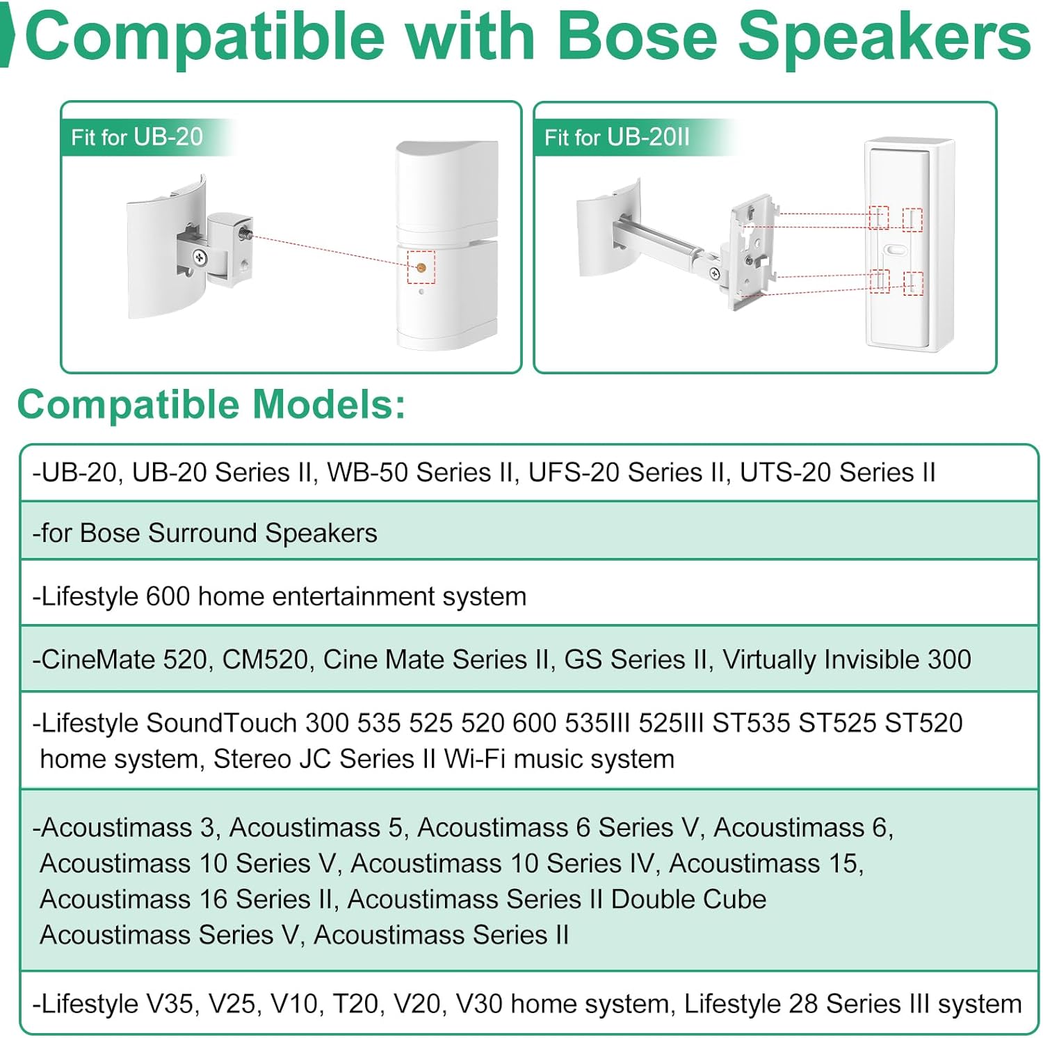 Universal Wall Mount Bracket for Bose Sound Systems Zambia Ubuy