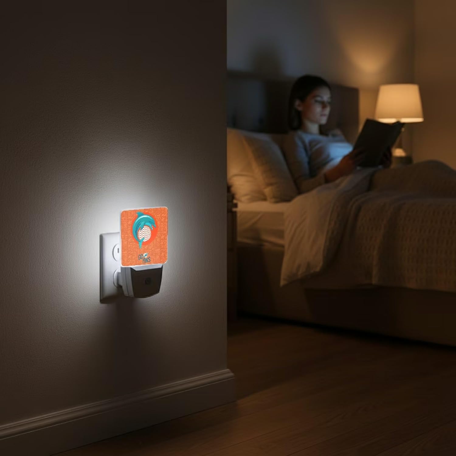 Keyscaper Miami Dolphins 2024 Illustrated Limited Edition Nightlight Two-Pack