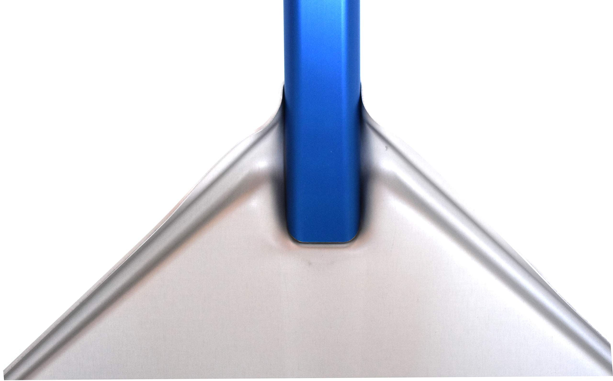 Gi.Metal GiMetal Aluminium Durchlöcherte Rechteckige Pizza Schaufel Zweiteiliger Griff Leichte Flexible Resistent Made in Italy (50X50 cm - Stiellänge 150 cm)
