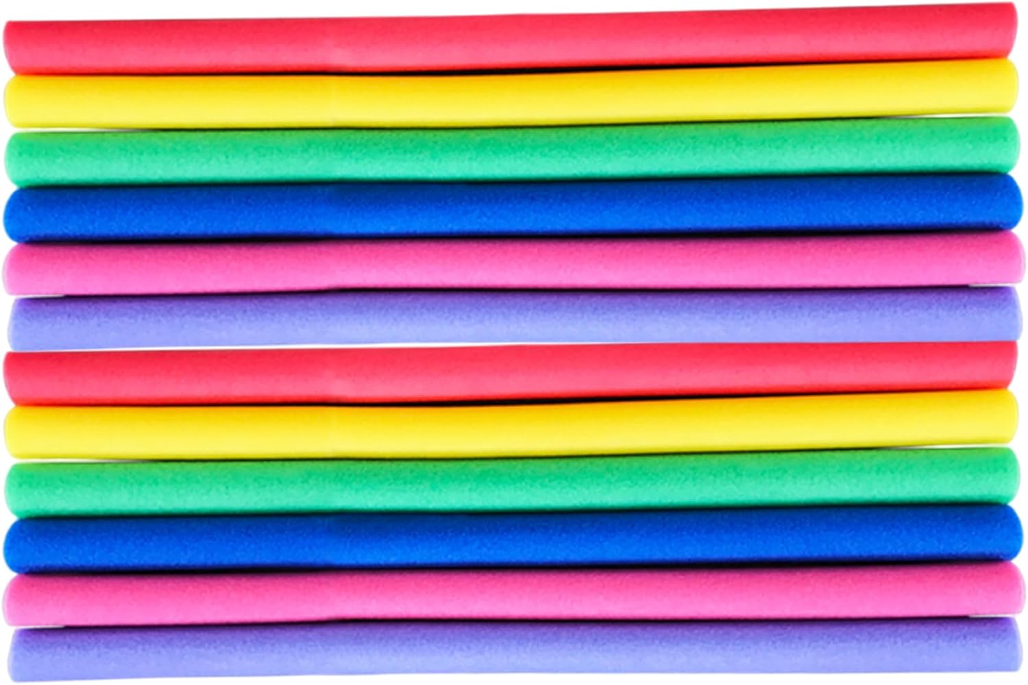 12Pcs Pool Noodles Foam, Colorful EPE Foam Noodles for Fun Swimming Pool Toys, 6 Assorted Vibrant Colors