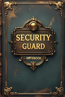 Security guard notebook: lined journal for men women work