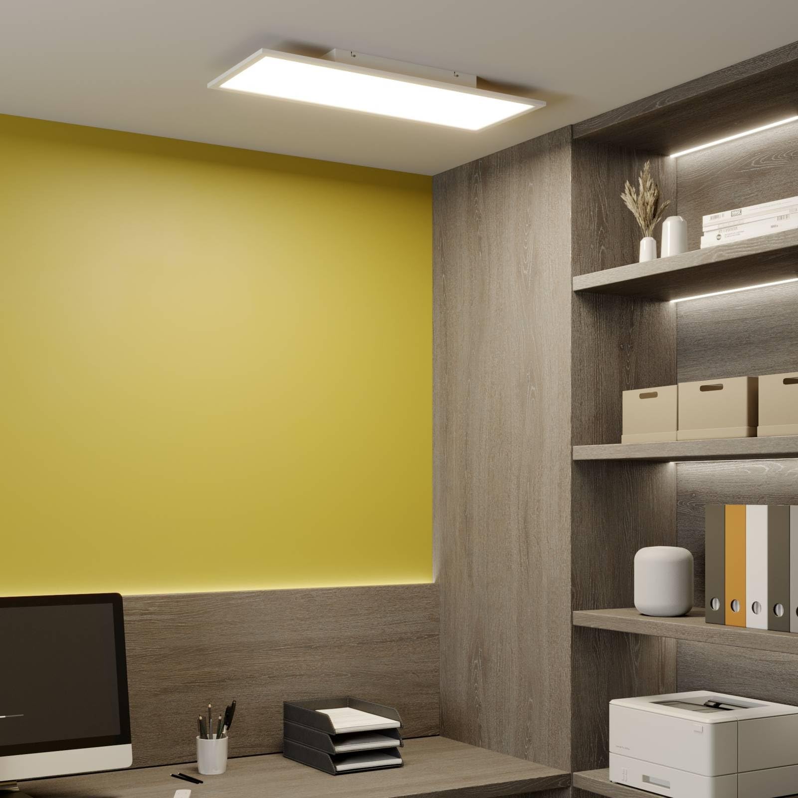 Lindby LED Lámpara de techo Luay (Moderno) en Blanco hecho Plástico e.o. para Cocina (1 llama, lámpara, plafón