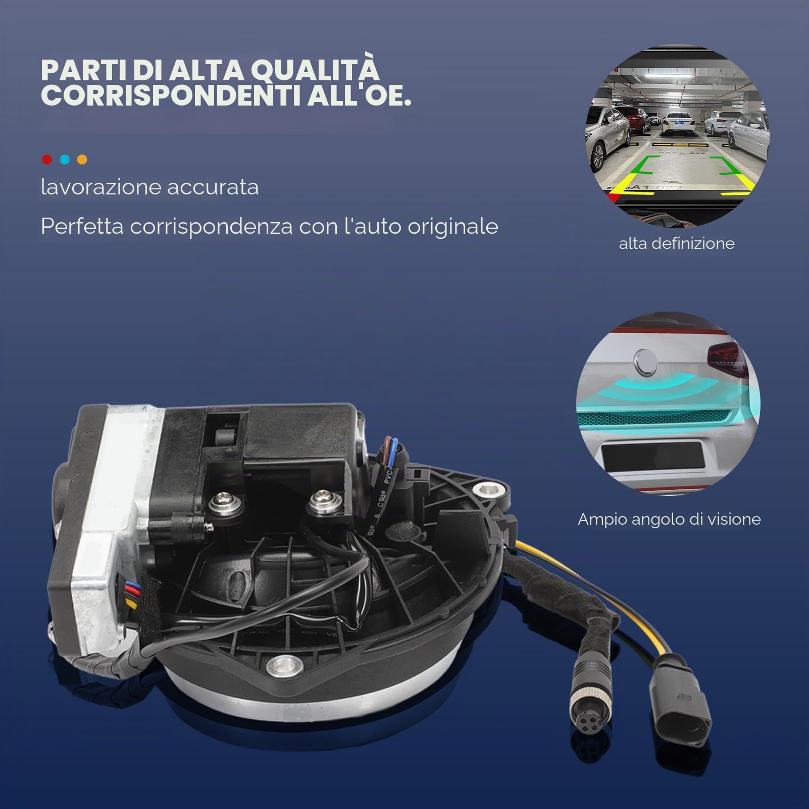 Telecamera posteriore 1280p per P.a.ss.at Golf Polo, telecamera di parcheggio, impermeabile, visione notturna