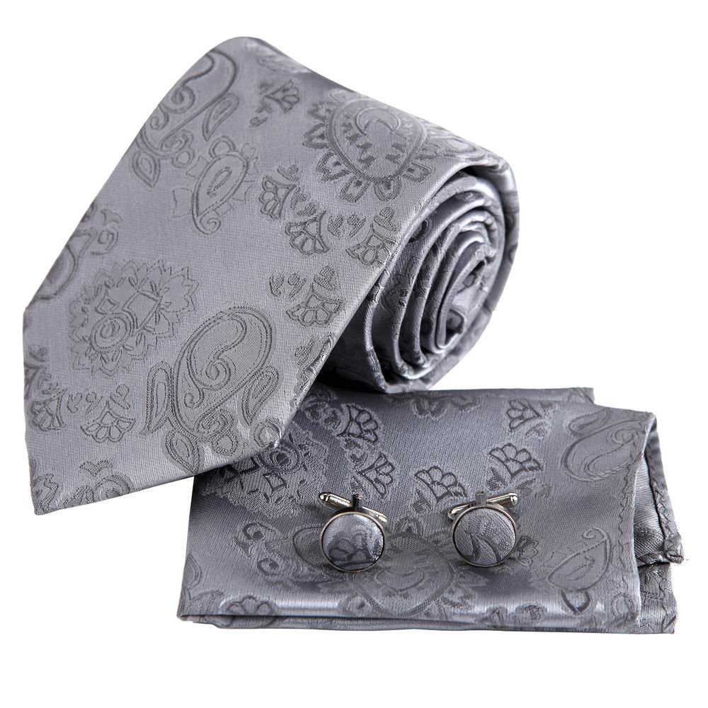 Men's Fashion Certificate Fabric Pattern Mens Silk Necktie