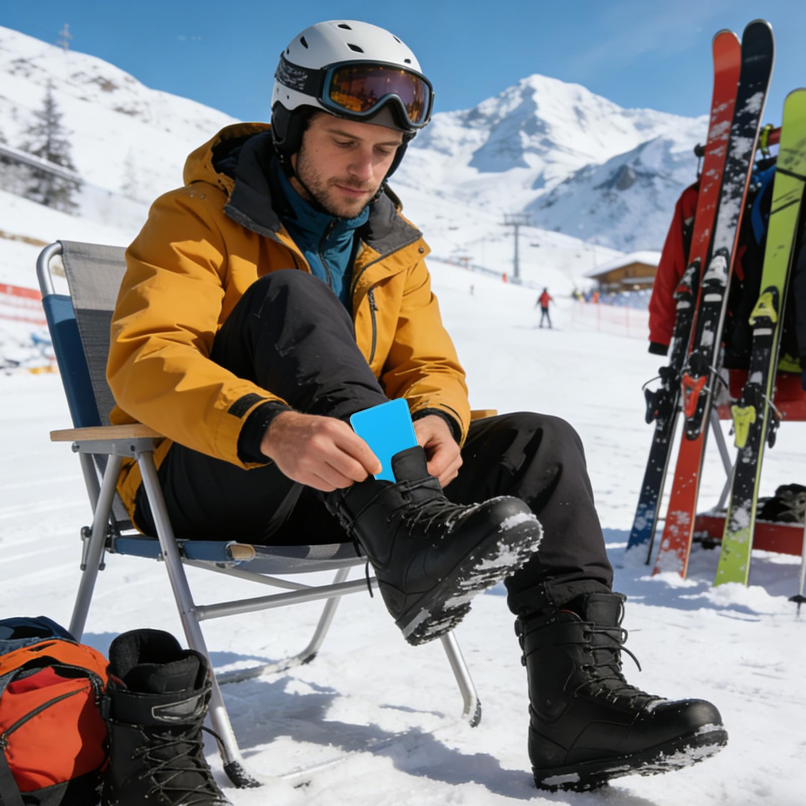 Protège-tibias De Ski Avec Coussinets En Gel – Antidérapant, Réutilisable, 2 Pièces – Protection Souple Pour Jambes – Homme, Femme, Snowboard – épaisseur 4 Mm